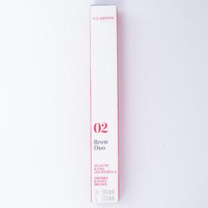 Clarins Brow DUO Defines & Fixes 02 Auburn All Skin Types 0.03 OZ